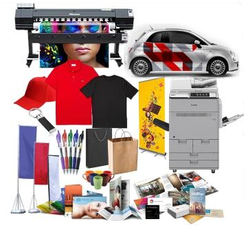 A selection of corporate branding and print products