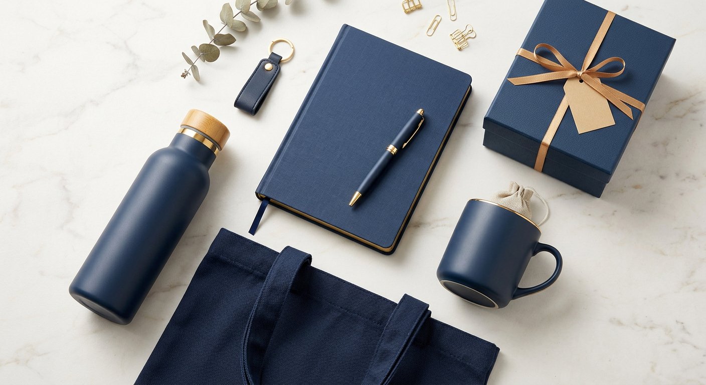 Selection of professional branded corporate souvenirs